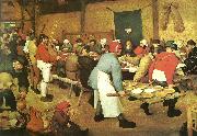 Pieter Bruegel bondbrollopet oil painting on canvas